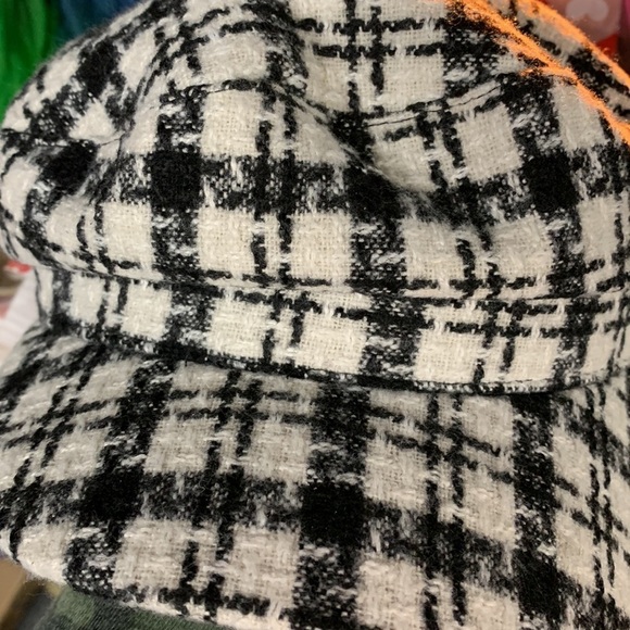 Anthropologie houndstooth newspaper cap new without tags main image 5